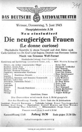 Die neugierigen Frauen (Le donne curiose)