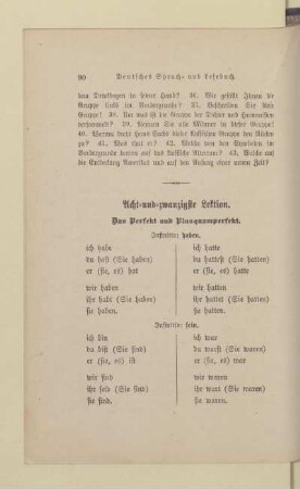 Acht-und-zwanzigste Lektion
