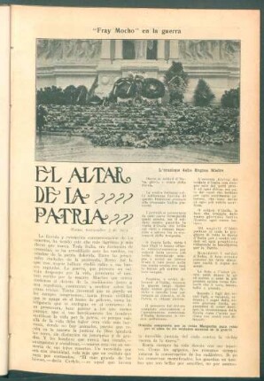El altar dela patria : "Fray Mocho" en la guerra