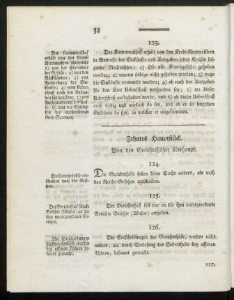 X. von den Gerichtshöfen überhaupt