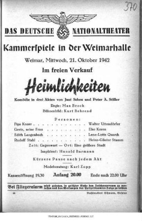Heimlichkeiten