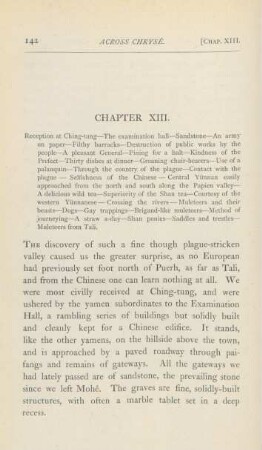 Chapter XIII. Reception at Ching-tung ...