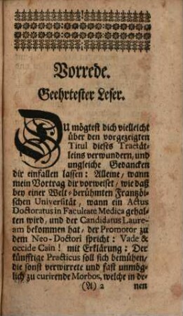 D. Joh. Christoph. von Ettner und Eittritz, Röm. Käyserl. und Königl. Cathol. Majest. Raths, Vade Et Occide Cain, Oder: Gehe und schlage den Cain todt