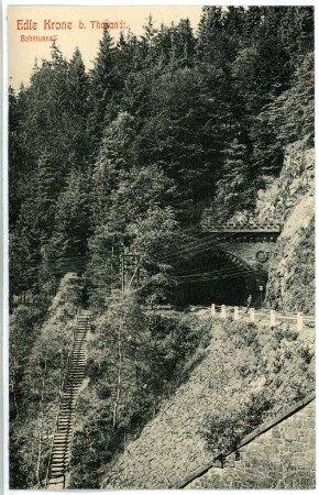 Tharandt. Edle Krone , Bahntunnel