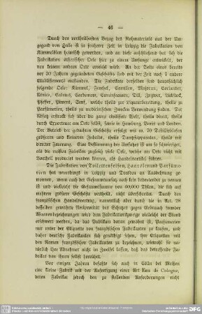 Fabrikation von Toilettenseifen, Haarölen und Parfümerien
