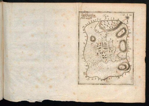 Tab. VII. Landhausen nebst der zugehörigen Feldmark