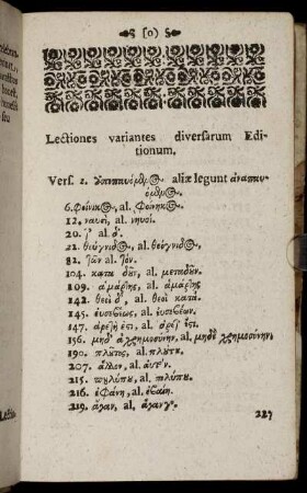 Lectiones variantes diversarum Editionum.