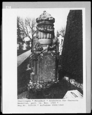 Grabstein für Theresia Maderinn, gest. 24.11.1797