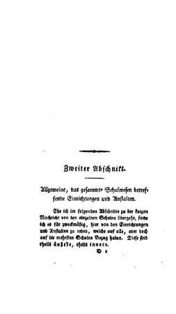 Allgemeine, das gesammte Schulwesen betreffende Einrichtungen und Anstalten