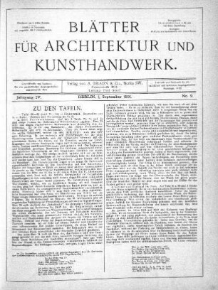 No 9, 1. September 1891