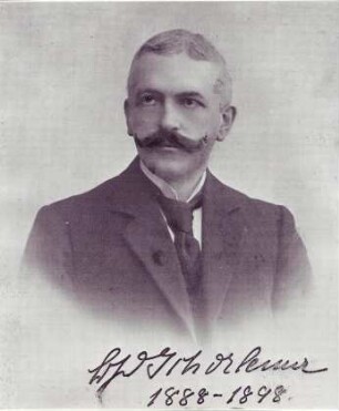 Neusser Schützenkönig Dr. Clemens Freiherr von Schorlemer, 1893