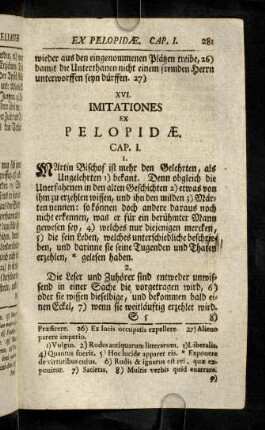 281-281, XVI. Imitationes Ex Pelopidae.