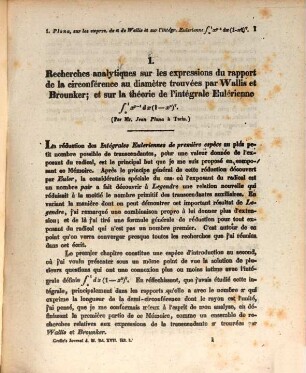 Journal für die reine und angewandte Mathematik. 17, 17. 1837