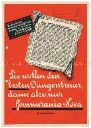 Informationsblatt über Düngerstreuer
