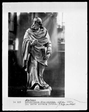 Altarstatuette des heiligen Petrus