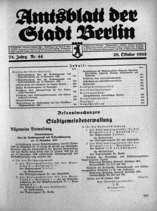 1933,44: Nr. 44, 29. Oktober 1933