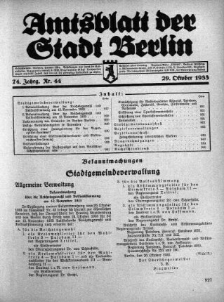 1933,44: Nr. 44, 29. Oktober 1933