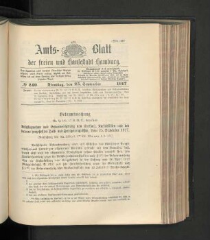 No. 240, 25. September 1917