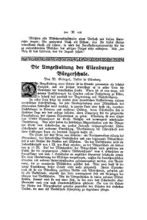 Die Umgestaltung der Eilenburger Bürgerschule