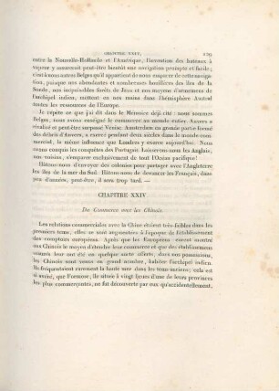 Chapitre XXIV. Du commerce avec les Chinois
