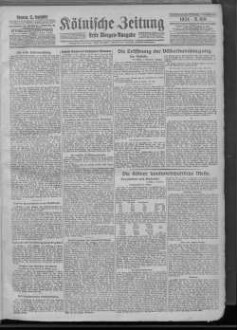 Kölnische Zeitung. 1803-1945