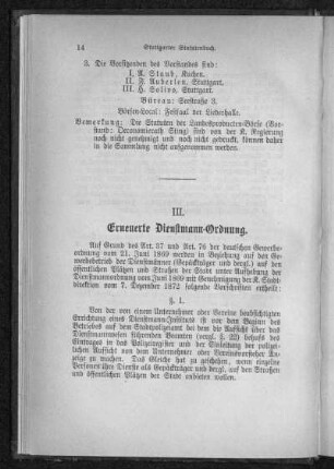 Dienstmann-Ordnung