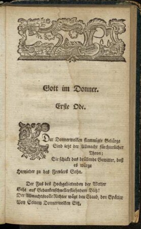 Erste Ode