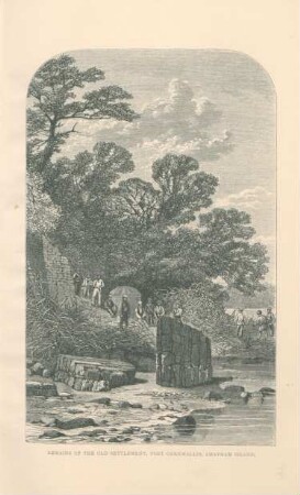 Remaines of the old settlement, Port Cornwallis, Chatham Islands