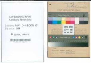 Entnazifizierung Helmut Ungerer , geb. 13.04.1913 (Kraftfahrer)