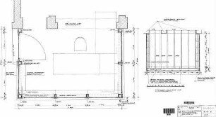 Eutingen (Baden): Stellwerksanbau - Grundr. und Sparrenlage Empfangsgeb. STW-Anbau