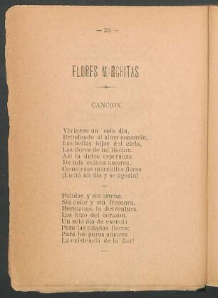 Flores marchitas : Canción