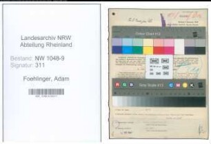 Entnazifizierung Adam Foehlinger , geb. 00.00.0000 (Betonbauer)