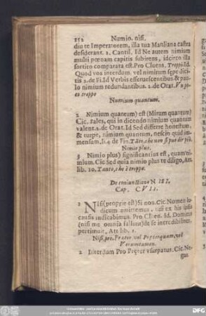 De coniunctione Nisi. Cap. CVII.