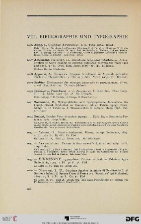 VIII. Bibliographie und Typographie (Nr. 1046-1180)