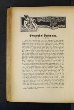 Sonnenthal Posthumus