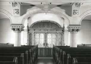 Dresden-Neustadt. Martin-Luther-Kirche (1883/1887; E. Giese, P. Weidner). Inneres Westportal. Innenseite