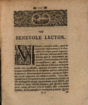 Disharmoniae Decalogicae Qvoad Peristatika, Sev Potissimas Legis Circvmstantias : Ex Qvorvndam Scriptvrae S. Locorvm Institvta Collatione, Harmonice Conciliatae, Pentas Prima, ...
