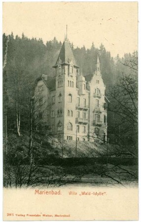Marienbad. Villa "Wald-Idylle", Schauseite
