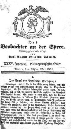 21. Stueck, 23. Mai 1836