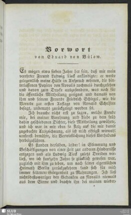 Vorwort von Eduard von Bülow
