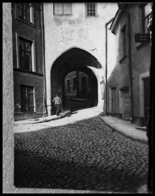 Reval, Tallinn: Tor am Langen Domberge [Reproduktion eines Fotos]