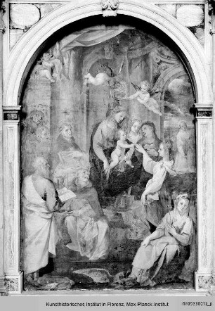 Altar der heiligen Katharina von Alexandrien : Mystische Vermählung der heiligen Katharina