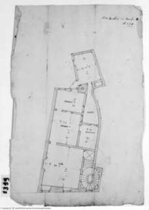 Rom, Palazzo Amadori in via Banchi, Grundriss des zweiten Obergeschosses