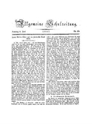 Ignaz Theodor Scherr und die Zürcherische Schulreform : (Fortsetzung)