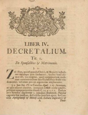 Liber IV. Decretalium.