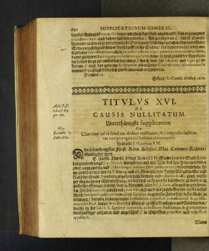 [Titulus XVI.- Titvlvs XVII.]