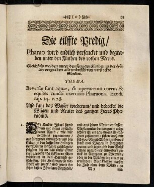 93-100, Die eilffte Predig