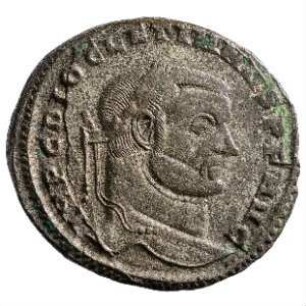 Münze, Follis, 295 - 296 n. Chr.