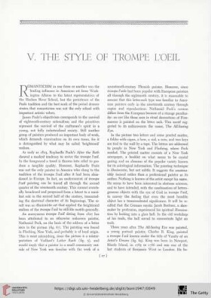 V. The style of trompe l'oeil