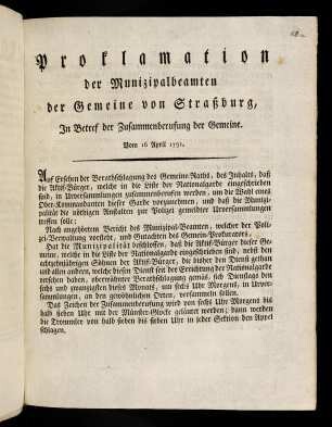 1-3, Proklamation